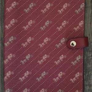 Coach Red Horse and Carriage Notebook Cover